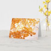 Herbstlaub-Reflexion Karte (Gelbe Blume)