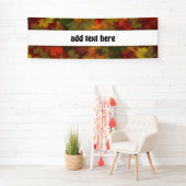 Herbstlaub - Roter Hintergrund Banner (Insitu)