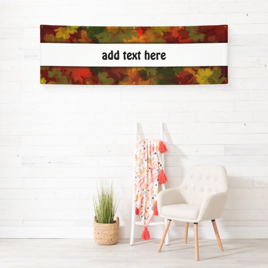 Herbstlaub - Roter Hintergrund Banner (Insitu)