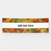 Herbstlaub - Roter Hintergrund Banner (Horizontal)