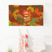 Herbstlaub - Roter Hintergrund Banner (Insitu)