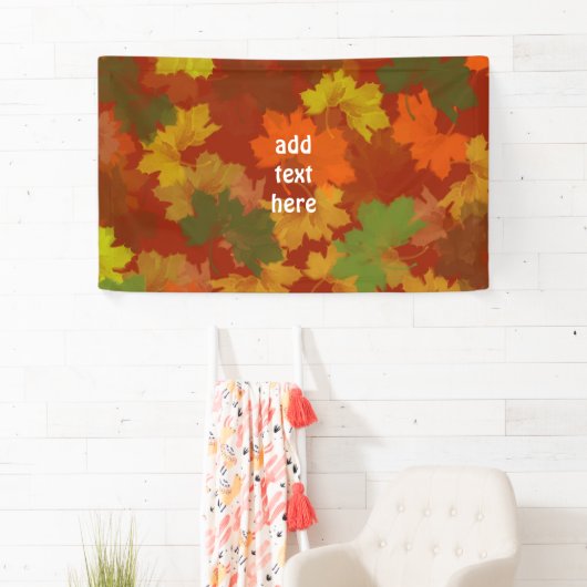 Herbstlaub - Roter Hintergrund Banner (Insitu)