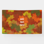 Herbstlaub - Roter Hintergrund Banner (Horizontal)