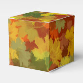 Herbstlaub - Roter Hintergrund Geschenkschachtel (Vorderseite)