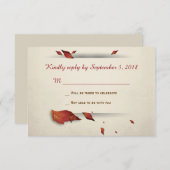 Herbstlaub RSVP Karte (Vorne/Hinten)