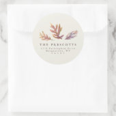 Herbstlaub Rücksendeadresse Aufkleber (Tasche)