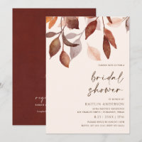 Herbstlaub Rust Brown Orange Brautparty