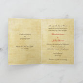 Herbstlaub Rustikale Hochzeit Einladung (Innenseite)