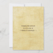 Herbstlaub Rustikale Hochzeit Einladung (Rückseite)