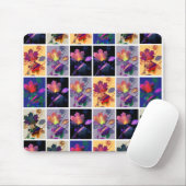 Herbstlaub Rustikale Patchwork-Quilt-Collage Mousepad (Mit Mouse)
