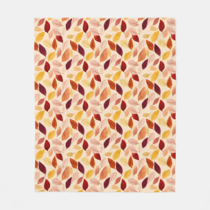 Herbstlaub Rustikales Herbstfoliendesign Fleecedecke