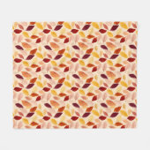 Herbstlaub Rustikales Herbstfoliendesign Fleecedecke (Vorderseite (Horizontal))
