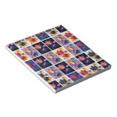 Herbstlaub Rustikales Patchwork-Quilt Collage Notizblock (angewinkelt)