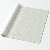 Herbstlaub Sanftes Oliv - Neutral Geschenkpapier (Ungerollt)