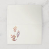 Herbstlaub schlichter eleganter Erntedank Platzkarte (Außenseite Aufgefaltet)