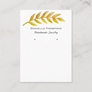 Herbstlaub Schmuckschmuck der Boutique Ohrring-Anz Visitenkarte