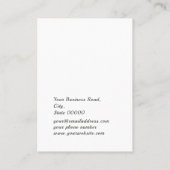 Herbstlaub Schmuckschmuck der Boutique Ohrring-Anz Visitenkarte (Rückseite)