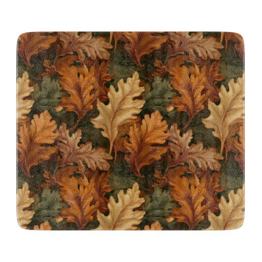 Herbstlaub Schneidebrett (Vorderseite)