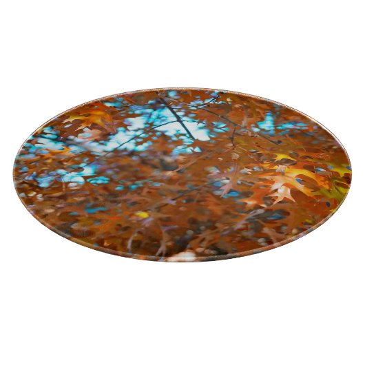 Herbstlaub Schneidebrett (Ecke)