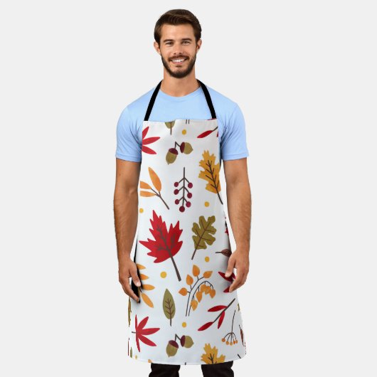 Herbstlaub Schürze (Getragen)