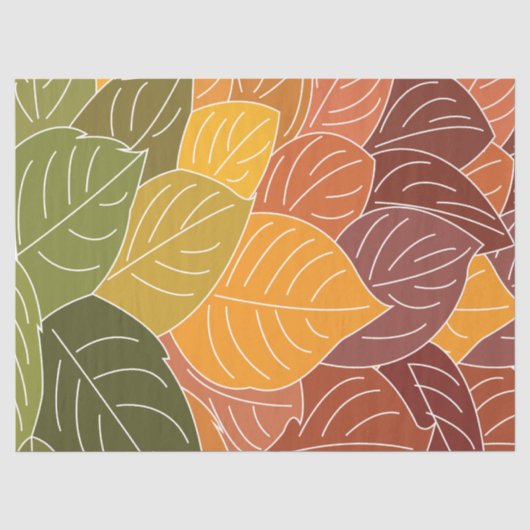 Herbstlaub Seidenpapier (Vorderseite)