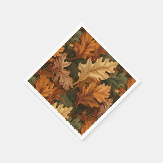 Herbstlaub Serviette (Ecke)