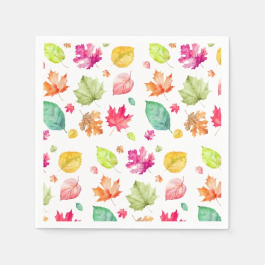 Herbstlaub Serviette (Vorderseite)