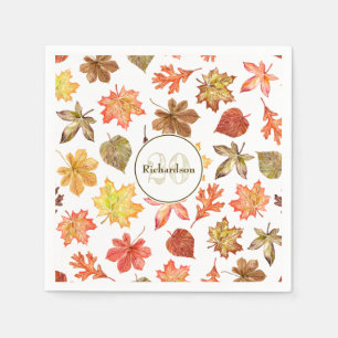 Herbstlaub Serviette