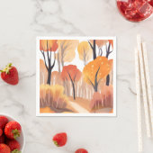 Herbstlaub Serviette (Beispiel)