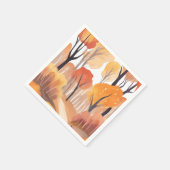 Herbstlaub Serviette (Ecke)