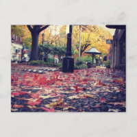 Herbstlaub Sidewalk View