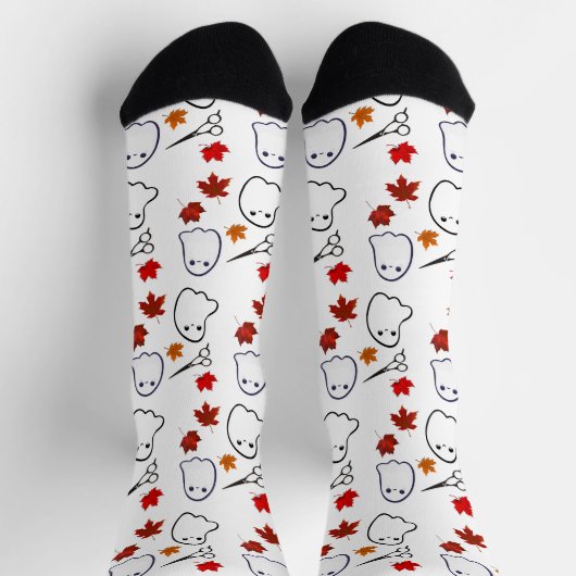 Herbstlaub Socken (Oben)