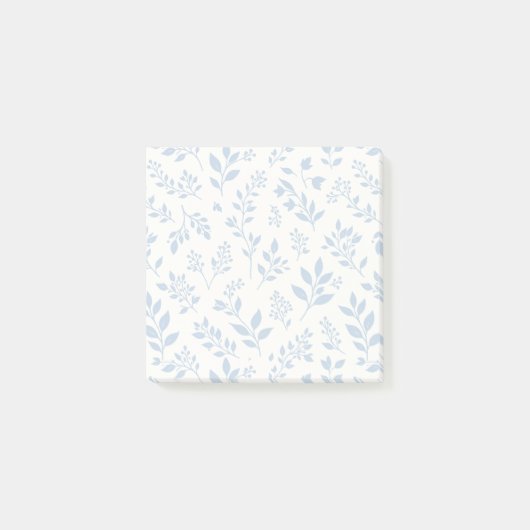 Herbstlaub Staubblau - Neutral Post-it Klebezettel (Vorderseite)