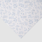 Herbstlaub Staubblau - Neutral Seidenpapier (Detail)