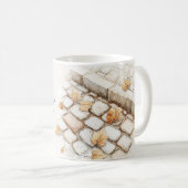 Herbstlaub Steine Kaffeetasse (VorderseiteRechts)