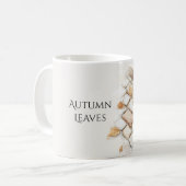 Herbstlaub Steine Kaffeetasse (Vorderseite Links)
