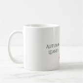 Herbstlaub Steine Kaffeetasse (Links)