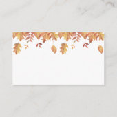 Herbstlaub - Stellen Sie sich vor, wie viele Korks Begleitkarte (Rückseite)