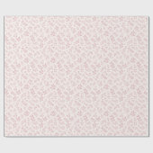 Herbstlaub Stilles Rosa - Neutral Geschenkpapier (Flach)