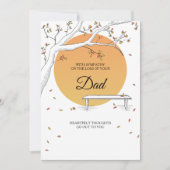 Herbstlaub Sympathiekarte Einladung (Vorderseite)