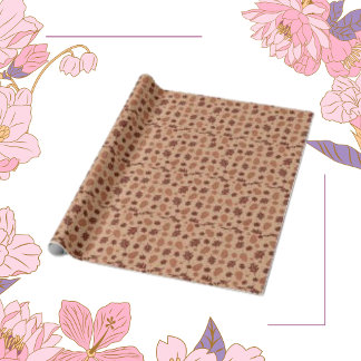 Herbstlaub Tan Nahtloses Muster Geschenkpapier