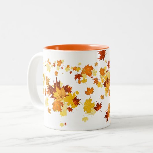 Herbstlaub Tasse (Vorderseite Links)