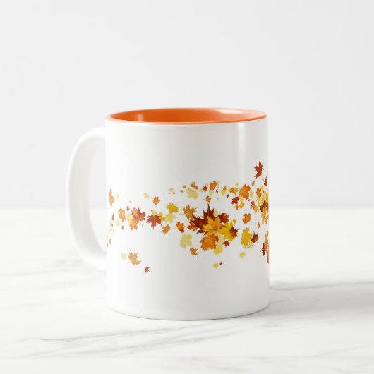 Herbstlaub Tasse (Vorderseite Links)