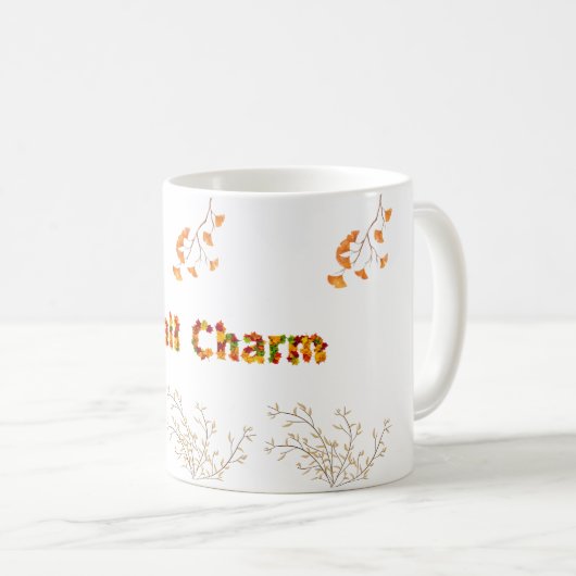 Herbstlaub Tasse (VorderseiteRechts)