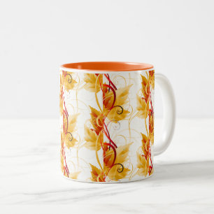Herbstlaub Tasse