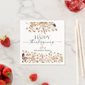 Herbstlaub Thanksgiving-Dinner-Papier-Serviette Serviette (Beispiel)