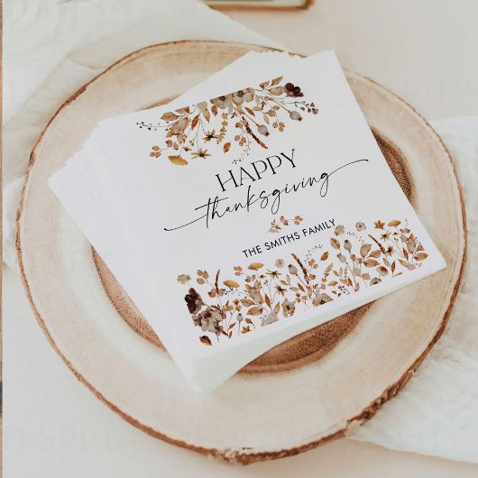 Herbstlaub Thanksgiving-Dinner-Papier-Serviette Serviette