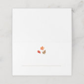 Herbstlaub Thanksgiving Platzkarte (Außenseite Aufgefaltet)