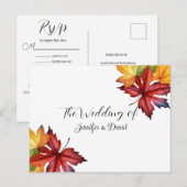 Herbstlaub UAWG Postkarte (Vorne/Hinten)