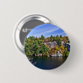 Herbstlaub um See Minnewaska Button (Vorne & Hinten)